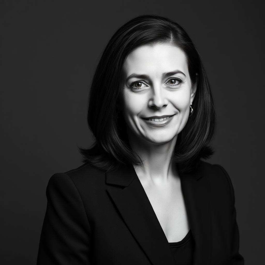 Portrait of Élodie Marchand, Chief Compliance Officer of Deutscorp Bank