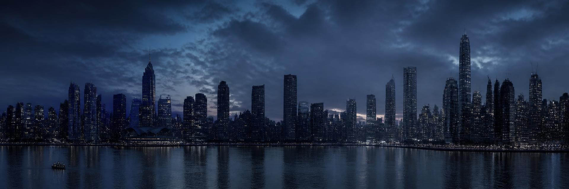 Financial district skyline at dusk across Deutscorp Bank's markets